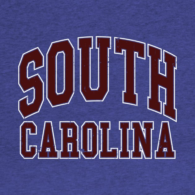 South Carolina Basic Distressed Arch Vintage Souvenir by FireflyCreative